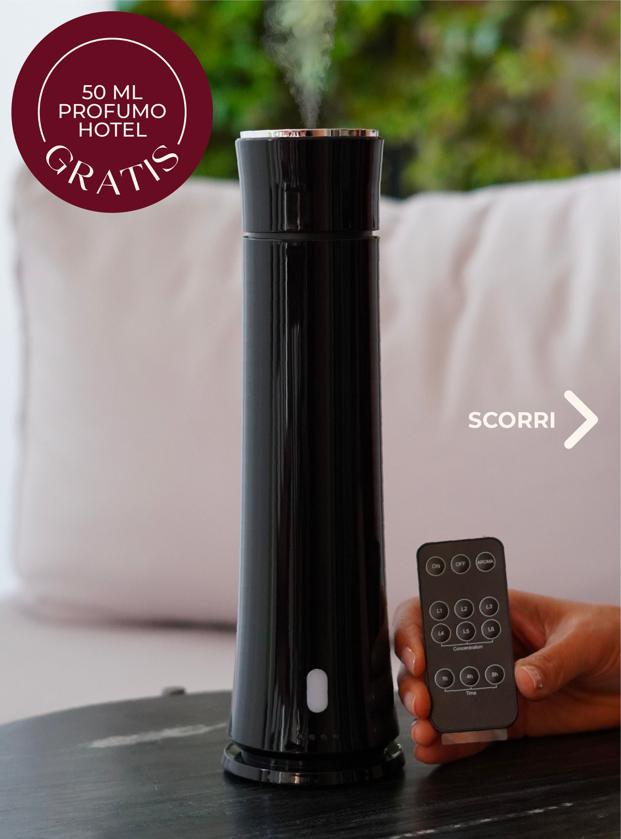 Diffusore di fragranze CH100 Nero